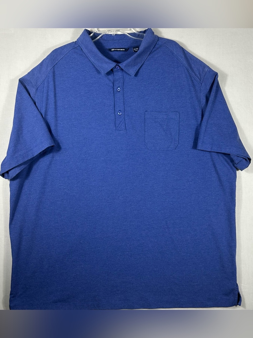 Cutter & Buck Polo Shirt Mens 4XB Blue Performance Polo Shirt Golf